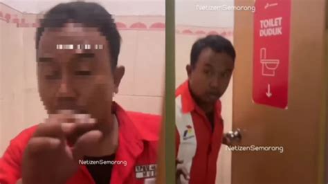 Viral Pria Kepergok Ngintip Perempuan di Toilet SPBU, Tak。